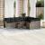 Set mobilier de grădină cu perne, 10 piese, gri, poliratan GartenMobel Dekor