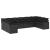 Set canapele de grădină cu perne, 10 piese, negru, poliratan GartenMobel Dekor
