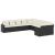 Set canapele de grădină cu perne, 10 piese, negru, poliratan GartenMobel Dekor