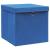 Cutii depozitare cu capac, 10 buc., albastru, 28x28x28 cm GartenMobel Dekor