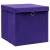 Cutii depozitare cu capace, 10 buc., violet, 28x28x28 cm GartenMobel Dekor