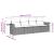 Set mobilier de grădină cu perne, 4 piese, negru, poliratan GartenMobel Dekor
