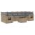 Set canapele de grădină, 8 piese, cu perne, bej, poliratan GartenMobel Dekor