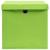 Cutii depozitare cu capac, 4 buc., verde, 28x28x28 cm GartenMobel Dekor