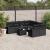 Set mobilier de grădină cu perne, 9 piese, negru, poliratan GartenMobel Dekor