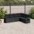 Set mobilier de grădină cu perne, 6 piese, negru, poliratan GartenMobel Dekor
