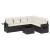 Set canapele de grădină cu perne, 7 piese, negru, poliratan GartenMobel Dekor