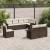 Set canapele de grădină cu perne, 8 piese, maro, poliratan GartenMobel Dekor