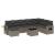 Set canapele de grădină, 9 piese, cu perne, gri, poliratan GartenMobel Dekor