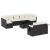 Set canapele de grădină cu perne, 10 piese, negru, poliratan GartenMobel Dekor