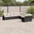 Set canapele de grădină cu perne, 10 piese, negru, poliratan GartenMobel Dekor