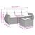 Set mobilier de grădină cu perne, 4 piese, negru, poliratan GartenMobel Dekor