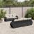 Set mobilier de grădină cu perne, 8 piese, negru, poliratan GartenMobel Dekor