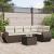 Set canapele de grădină cu perne, 6 piese, maro, poliratan GartenMobel Dekor