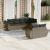 Set canapele de grădină, 7 piese, cu perne, gri, poliratan GartenMobel Dekor