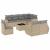 Set canapele de grădină, 9 piese, cu perne, bej, poliratan GartenMobel Dekor
