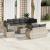 Set canapele de grădină cu perne, 9 piese gri deschis poliratan GartenMobel Dekor