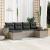 Set canapele de grădină cu perne, 6 piese gri deschis poliratan GartenMobel Dekor