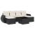 Set canapele de grădină cu perne, 7 piese, negru, poliratan GartenMobel Dekor