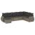 Set canapele de grădină cu perne, 8 piese, gri, poliratan GartenMobel Dekor