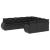 Set canapele de grădină cu perne, 10 piese, negru, poliratan GartenMobel Dekor