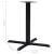 Picior masă de bistro, negru, 76 x 76 x 72 cm, fontă GartenMobel Dekor