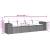 Set mobilier de grădină cu perne, 4 piese, negru, poliratan GartenMobel Dekor