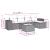 Set mobilier de grădină cu perne, 6 piese, negru, poliratan GartenMobel Dekor