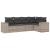 Set canapele de grădină cu perne, 5 piese gri deschis poliratan GartenMobel Dekor