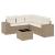 Set canapele de grădină cu perne, 6 piese, bej, poliratan GartenMobel Dekor