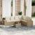 Set canapele de grădină, 7 piese, cu perne, bej, poliratan GartenMobel Dekor