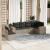 Set canapele de grădină cu perne, 6 piese gri deschis poliratan GartenMobel Dekor