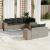Set canapele de grădină cu perne, 7piese gri deschis poliratan GartenMobel Dekor