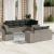 Set canapele de grădină cu perne, 8 piese, gri, poliratan GartenMobel Dekor