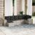 Set canapele de grădină cu perne, 7piese gri deschis poliratan GartenMobel Dekor