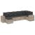 Set canapele de grădină cu perne, 7piese gri deschis poliratan GartenMobel Dekor