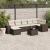 Set canapele de grădină cu perne, 8 piese, maro, poliratan GartenMobel Dekor
