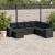 Set canapele de grădină cu perne, 7 piese, negru, poliratan GartenMobel Dekor