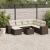 Set canapele de grădină cu perne, 8 piese, maro, poliratan GartenMobel Dekor