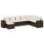 Set canapele de grădină cu perne, 8 piese, maro, poliratan GartenMobel Dekor