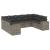 Set canapele de grădină, 9 piese, cu perne, gri, poliratan GartenMobel Dekor