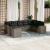 Set canapele de grădină, 9 piese, cu perne, gri, poliratan GartenMobel Dekor