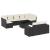 Set canapele de grădină cu perne, 10 piese, negru, poliratan GartenMobel Dekor