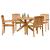 Set de masă pentru grădină 5 pcs natural Lemn Solid de Acacia GartenMobel Dekor