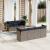 Set canapele de grădină cu perne, 8 piese, gri, poliratan GartenMobel Dekor