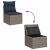 Set canapele de grădină cu perne, 8 piese, gri, poliratan GartenMobel Dekor