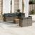 Set canapele de grădină cu perne, 8 piese, gri, poliratan GartenMobel Dekor