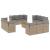 Set canapele de grădină, 13 piese, cu perne, bej, poliratan GartenMobel Dekor