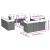 Set canapele de grădină, 13 piese, cu perne, bej, poliratan GartenMobel Dekor
