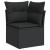 Set canapele de grădină cu perne, 7 piese, negru, poliratan GartenMobel Dekor